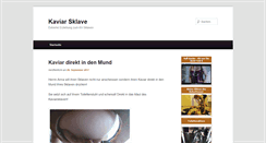 Desktop Screenshot of kaviar-sklave.com