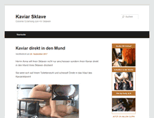 Tablet Screenshot of kaviar-sklave.com